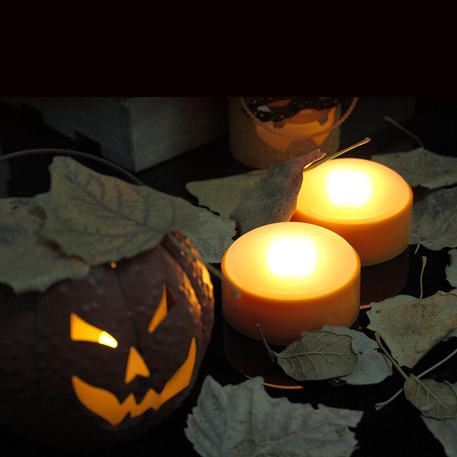 Amazon.com: EZiGarden 4 Pack Halloween Pumpkin Lights